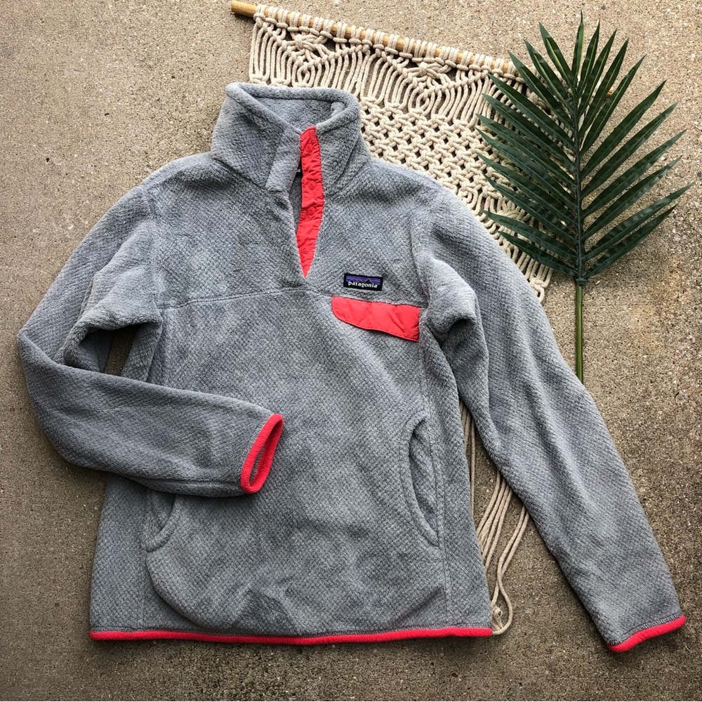 Patagonia Grey Fleece Pullover Size Small